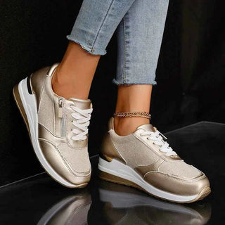 Sneaker Damen Plateau - Cecile LavelleSilber