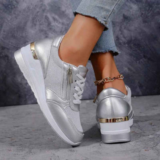 Sneaker Damen Plateau - Cecile LavelleSilber