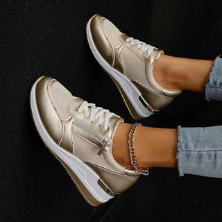 Sneaker Damen Plateau - Cecile LavelleSilber