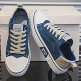 Retro low top sneakers med snörning för herr