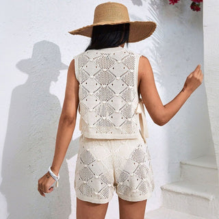 Solana – Häkel - Strick Zweiteiler für den Sommer - Cecile LavelleBeige