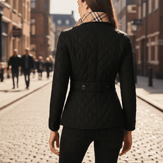 Steppjacke Damen Hüftlang Casual - Cecile LavelleWeiß
