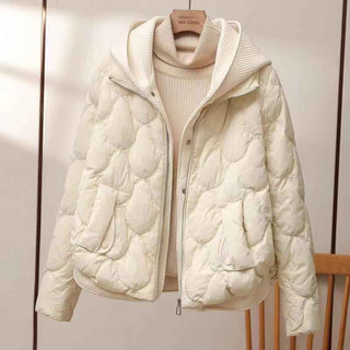 Steppjacke mit Kapuze - Cecile LavelleWeiß