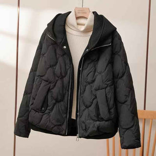 Steppjacke mit Kapuze - Cecile LavelleSchwarz