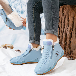 Stiefel Damen Gefüttert in Blau