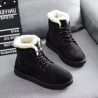 Stiefel Damen Gefüttert in Schwarz