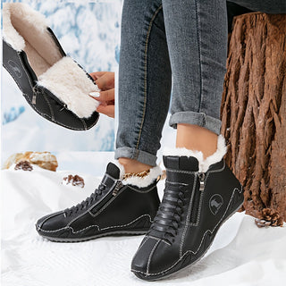 Stiefel Damen Gefüttert in Schwarz