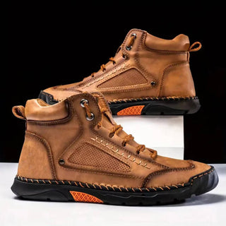 Stiefel Herren mit Profilsohle in Gold