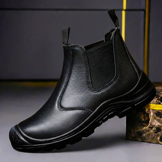 Stiefel Herren Slip-On in Obsidianschwarz