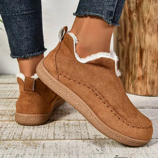 Stiefelette Damen Warmfutter in Braun