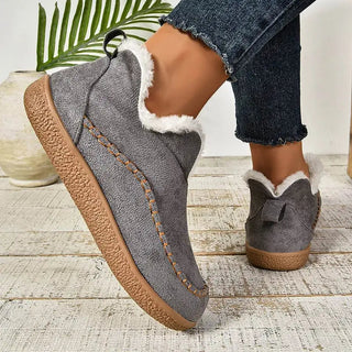 Stiefelette Damen Warmfutter in Grau