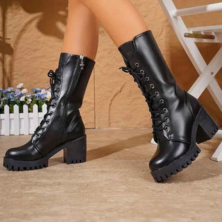 Stiefeletten Damen Reißverschluss - Cecile LavelleSchwarz