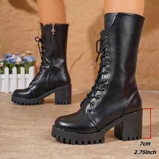 Stiefeletten Damen Reißverschluss - Cecile LavelleSchwarz