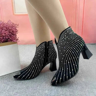 Stiefeletten Mit Glitzer - Cecile LavelleSchwarz
