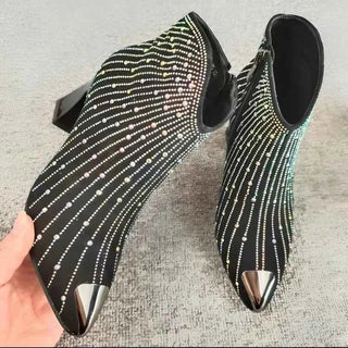 Stiefeletten Mit Glitzer - Cecile LavelleSchwarz