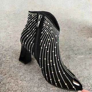 Stiefeletten Mit Glitzer - Cecile LavelleSchwarz