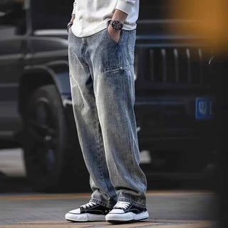Stonewashed Jeans Herren - Cecile LavelleKieselgrau