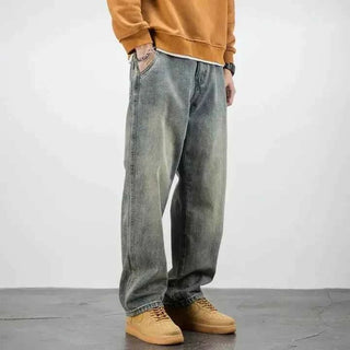 Stonewashed Jeans Herren - Cecile LavelleKieselgrau