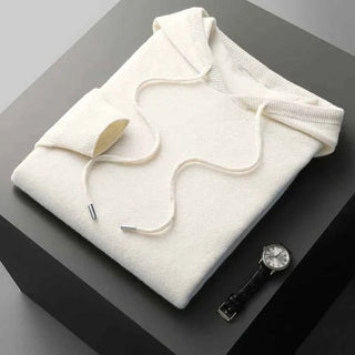 Strick Hoodie Herren - Cecile LavelleWeiß