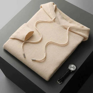 Strick Hoodie Herren - Cecile LavelleBeige