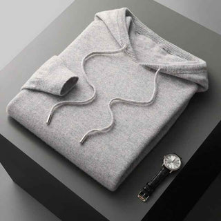 Strick Hoodie Herren - Cecile LavelleGrau