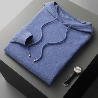 Strick Hoodie Herren - Cecile LavelleHellblau