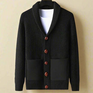 Strickjacke Mit Knöpfen Herren - Cecile LavelleSchwarz