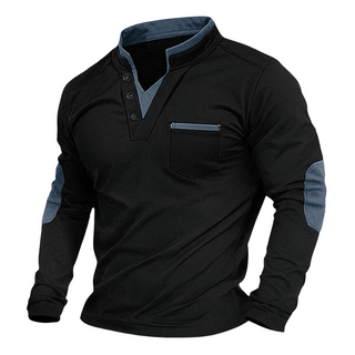 Sweatshirt Herren V-Ausschnitt in Blau