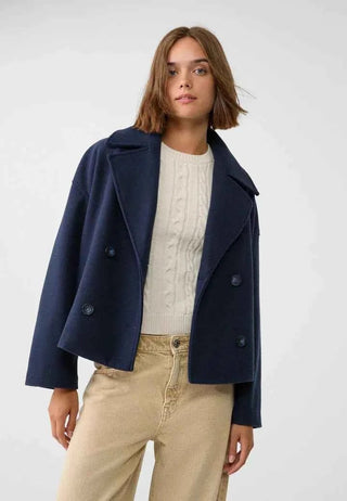 Taillierte Kurzjacke ohne Schnickschnack - Cecile LavelleMarineblau