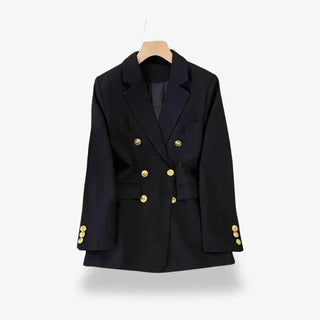 Taillierter Blazer mit Doppelreihe - Cecile LavelleSchwarz