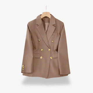 Taillierter Blazer mit Doppelreihe - Cecile LavelleKhaki