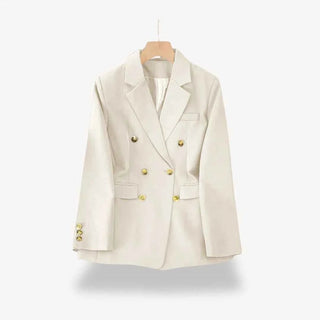 Taillierter Blazer mit Doppelreihe - Cecile LavelleWeiß