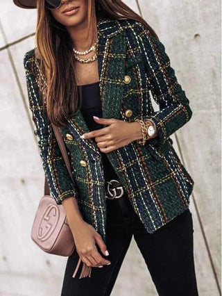 Taillierter Blazer mit klarer Linienführung - Cecile LavelleGrün