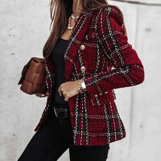 Taillierter Blazer mit klarer Linienführung - Cecile LavelleRot