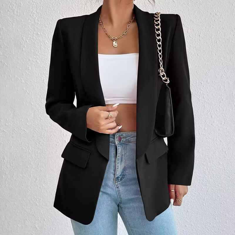 Fitted Blazer with Minimalist Cut