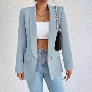 Taillierter Blazer mit Puristischem Schnitt - Cecile LavelleHellblau