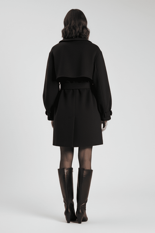 Trenchcoat Damen mit Taillengürtel - Cecile LavelleSchwarz