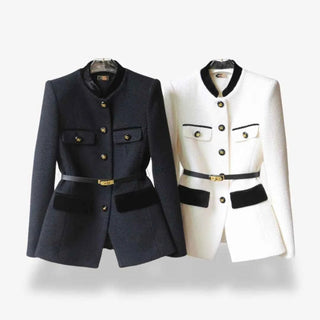Tweed - Blazer tailliert geschnitten - Cecile LavelleSchwarz