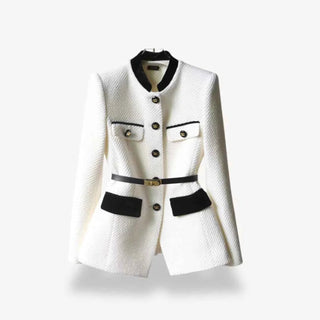 Tweed - Blazer tailliert geschnitten - Cecile LavelleWeiß