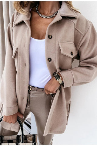 Übergangsjacke Hemdjacke - Cecile LavelleBeige