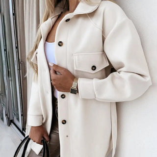 Übergangsjacke Hemdjacke - Cecile LavelleWeiß