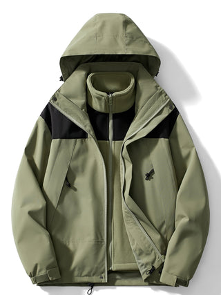 Übergangsjacke Damen 3-in-1 in Grün