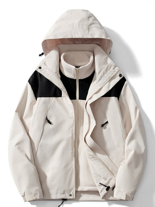 Übergangsjacke Damen 3-in-1 in Weiß