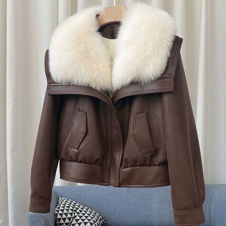 Women's Winter Jacket with Fur Collar