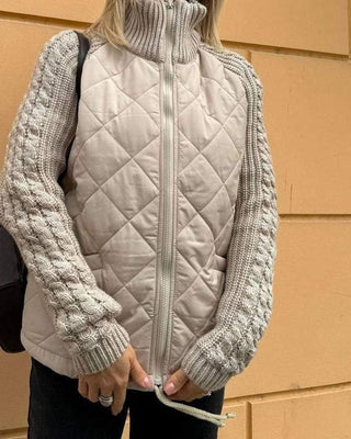 Übergangsjacke Damen mit Strickärmeln