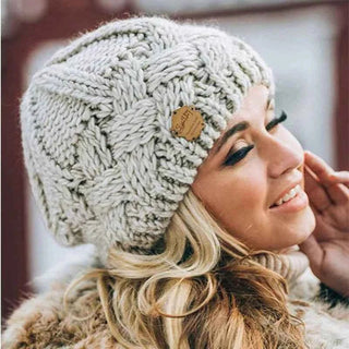 Warme Mütze Damen - Cecile LavelleBeige
