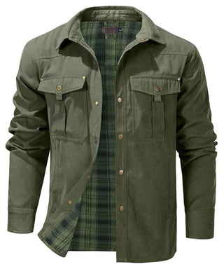 Warme Outdoorjacke Herren - Cecile LavelleArmeegrün