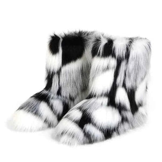 Warme Winterschuhe Damen - Cecile LavelleWeiß - Schwarz
