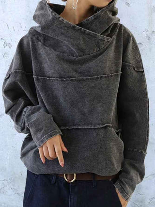 Washed - Look Hoodie - Cecile LavelleDunkelgrau