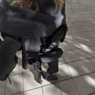 Weich fallender Poncho mit Oversize - Schnitt - Cecile LavelleBraun